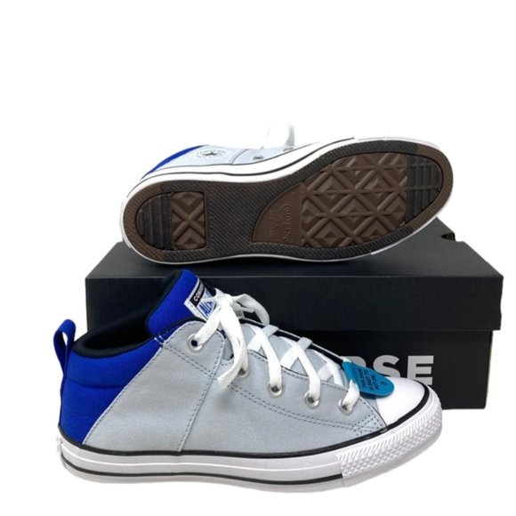 Converse Ctas Axel Mid Shoes Sneakers Skate Kid Women Casual Gray Canvas A03607F - Picture 3 of 7